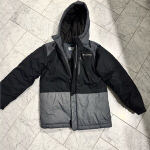 Columbia Black and Gray Hooded Jacket